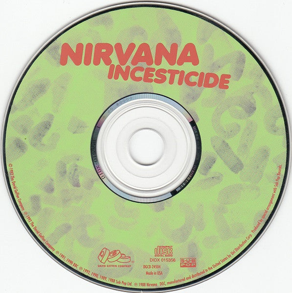 Nirvana – Incesticide (CD Usado) 💿