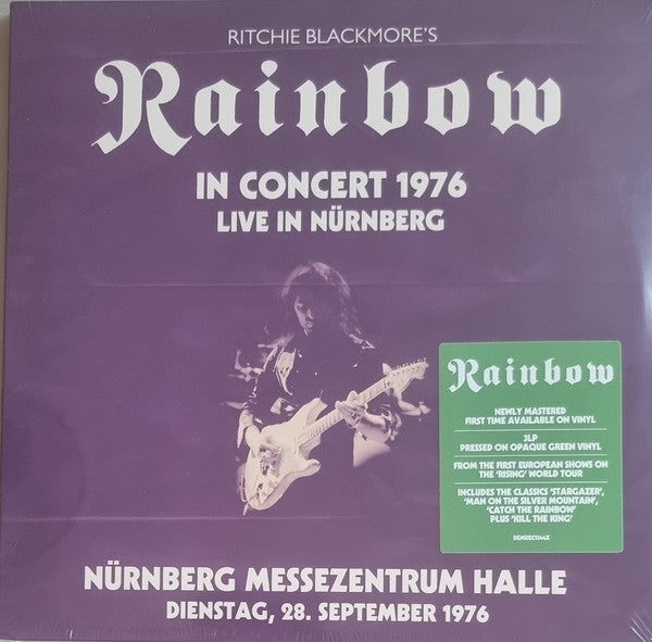 Ritchie Rainbow Blackmore's – Live in Nurnberg 1976 - Nurnberg Messezentrum Halle 28.9.1976 (Green Vinyl) (3LP) 🇺🇸