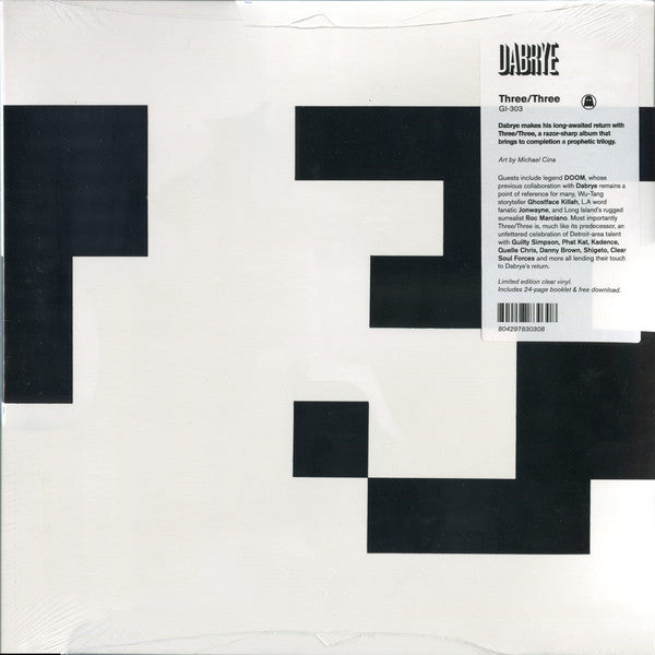 Dabrye – Three/Three (Clear Vinyl) 🇺🇸