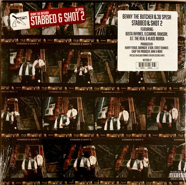 Benny The Butcher & 38 Spesh – Stabbed & Shot 2 (Black & White Splash Vinyl) 🇺🇸