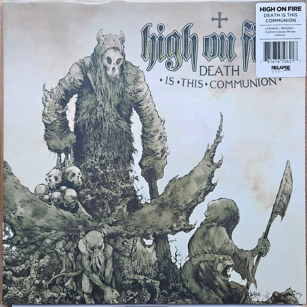 High on Fire – Death is This Communion (Swamp Green & Bone White Galaxy Merge Vinyl/2LP) 🇺🇸