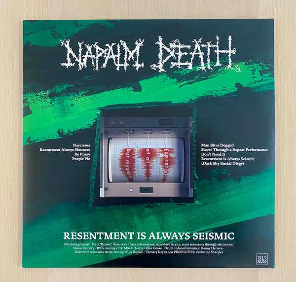 Napalm Death – Resentment is Always Seismic - a Final Throw of Throes (Transparent Red Vinyl) 🇺🇸