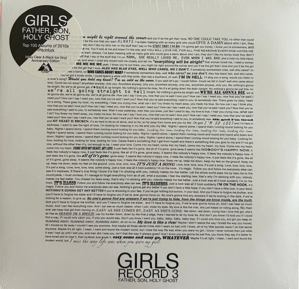 Girls – Father, Son, Holy Ghost (X) (Milky Clear/Black Ice Vinyl/2LP) (I) 🇺🇸