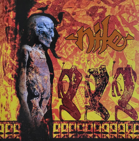 Nile – Amongst the Catacombs of Nephren-ka (Yellow W/ Orange Spinners & Black, Silver, Red Splatter Vinyl) 🇺🇸