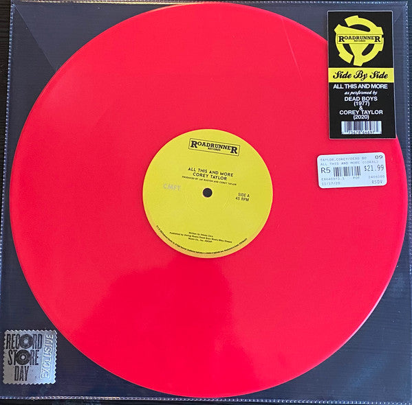Corey; Dead Boys Taylor – All This & More (Side by Side) (Neon Coral Vinyl) (RSD) 🇺🇸