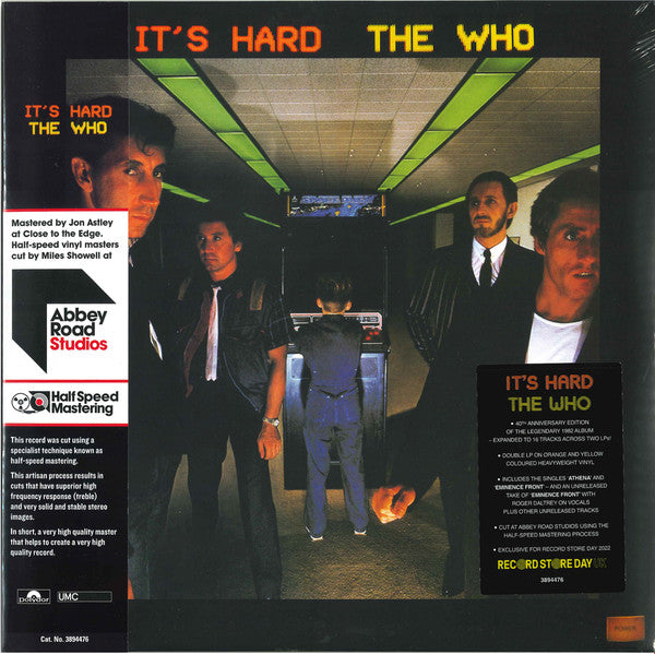Who – It's Hard (40TH An/2LP/Orange & Yellow Vinyl/Half-speed)(rsd) 🇺🇸