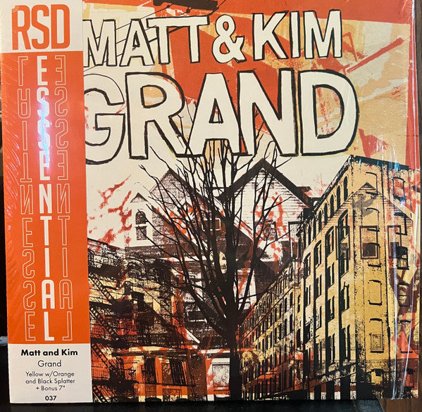 Matt & Kim – Grand (Yellow W/ Orange & Black Splatter Vinyl/7INCH) (RSD Essential) 🇺🇸