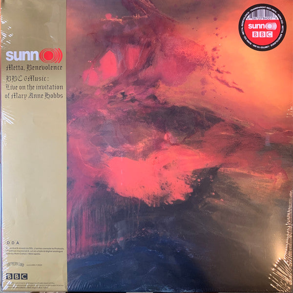 Sunn 0))) – Metta, Benevolence Bbc 6music: Live on the Invitation of Mary Anne Hobbs (Transparent Red Vinyl/2LP) 🇺🇸