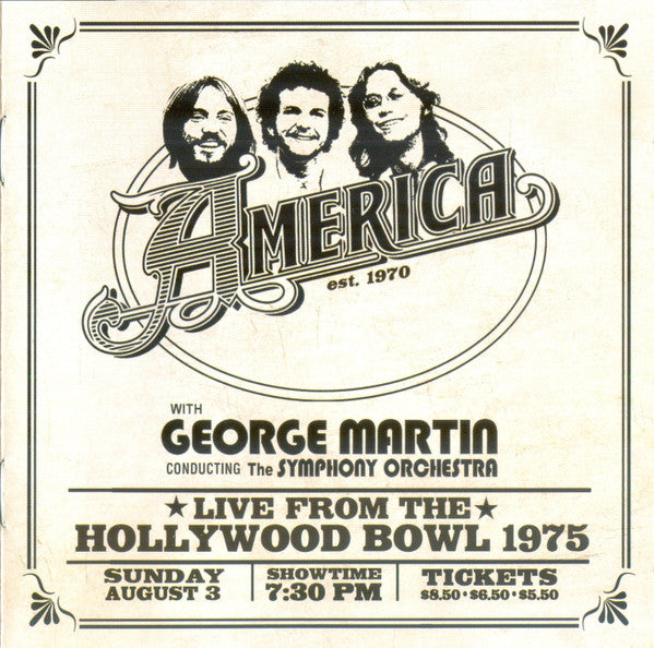 America – America: Live at the Hollywood Bowl 1975 [CD Nuevo] 💿 🇺🇸