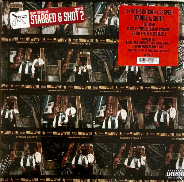 Benny the Butcher & 38 Spesh – Stabbed & Shot 2 (Clear with Red & Black Swirl Vinyl) 🇺🇸