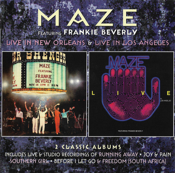 Maze / Frankie Beverly – Live in New Orleans / Live in Los Angeles [CD Nuevo] 💿 🇺🇸