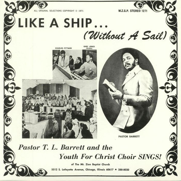 Pastor T.l. Barrett & the Youth for Christ Choir – Like a Ship (Without a Sail) (Splatter Vinyl) 🇺🇸