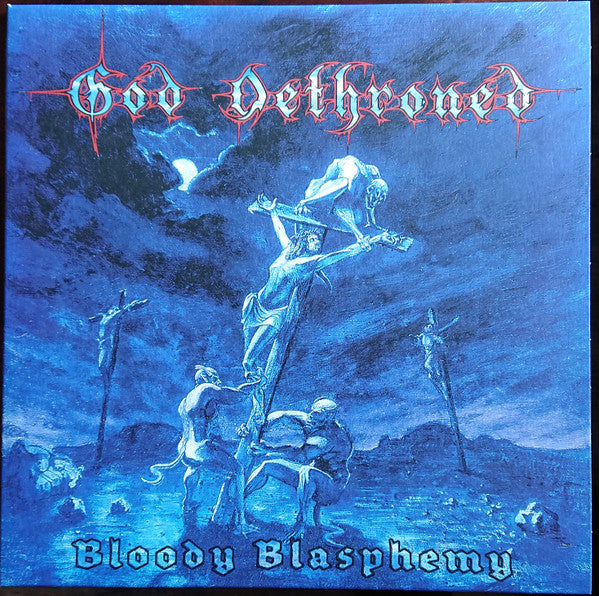 God Dethroned – Bloody Blasphemy (Transparent Blue W/ White & Red Splatter Vinyl) 🇺🇸