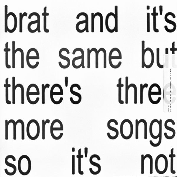 Charli Xcx – Brat & It's the Same but There's Three More Songs so It's Not (2LP/White Vinyl) 🇺🇸