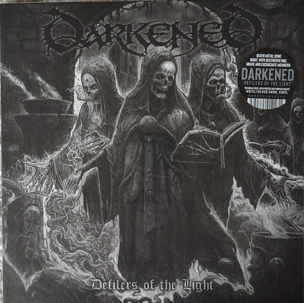 Darkened – Defilers of the Light (Silver Swirl Vinyl) 🇺🇸