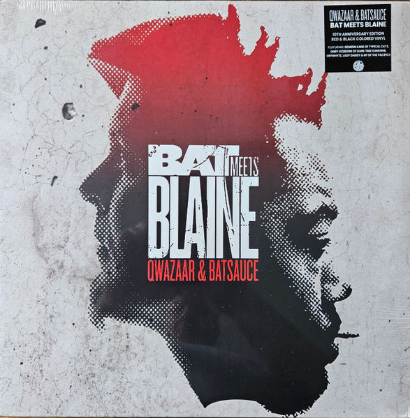 Qwazaar & Batsauce – Bat Meets Blaine (10TH Anniversary Edition) (Red Meets Black Vinyl) 🇺🇸