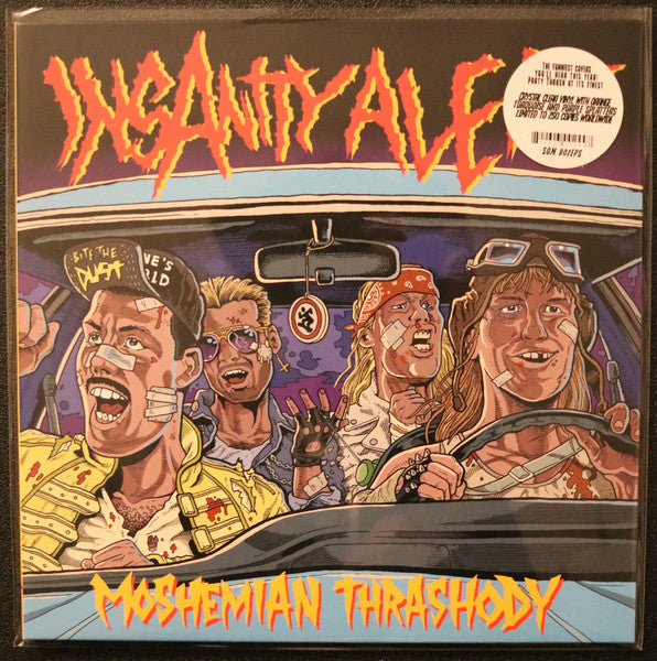 Insanity Alert – Moshemian Thrashody (Crystal Clear Vinyl W/ Orange, Turquoise & Purple Splatter) 🇺🇸