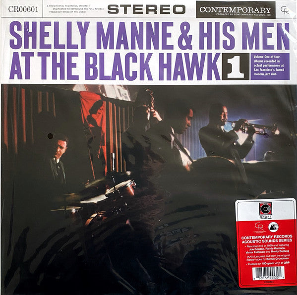 Shelly & His Men Manne – At the Black Hawk, VOL. 1 (Contemporary Records Acoustic Sounds Series) 🇺🇸