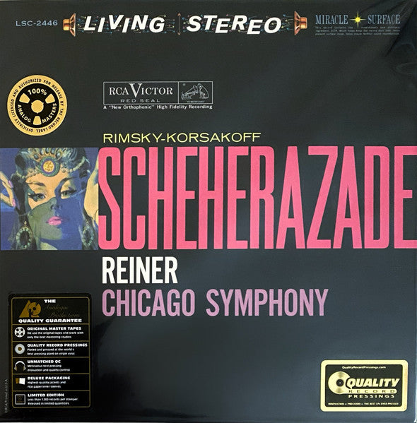 Fritz Reiner – Rimsky-korsakov: Scheherazade (2LP/200G/45 Rpm) 🇺🇸