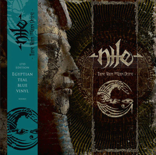 Nile – Those Whom the Gods Detest (Teal Blue Egyptian Marble Vinyl/2lp W/ Etched Side D) 🇺🇸