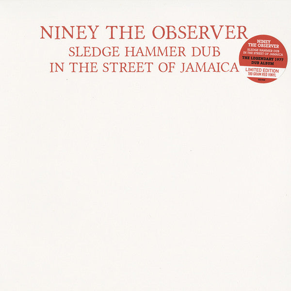 Niney the Observer – Sledgehammer Dub (Red Vinyl) 🇺🇸