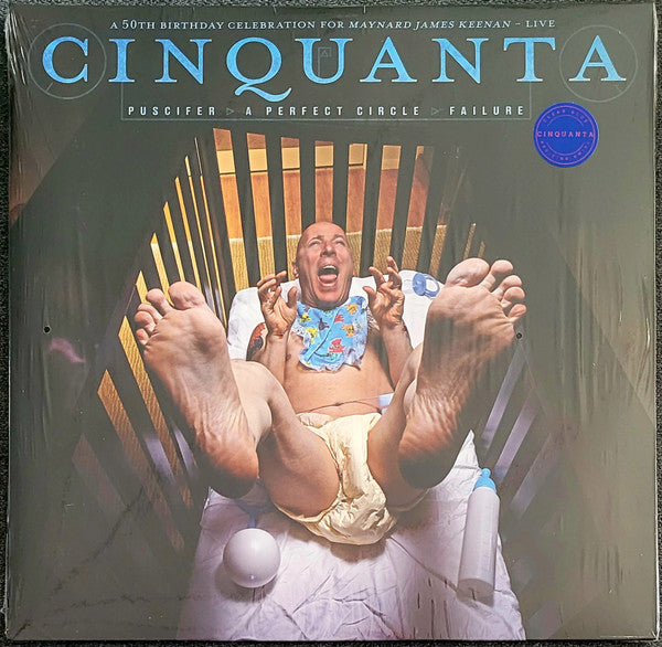 Puscifer / A Perfect Circle / Failure – Cinquanta -50Th Bday Celebration For Maynard James Keenan Live (2Lp/Clear Blue W/ Red & Pink Vinyl) 🇺🇸