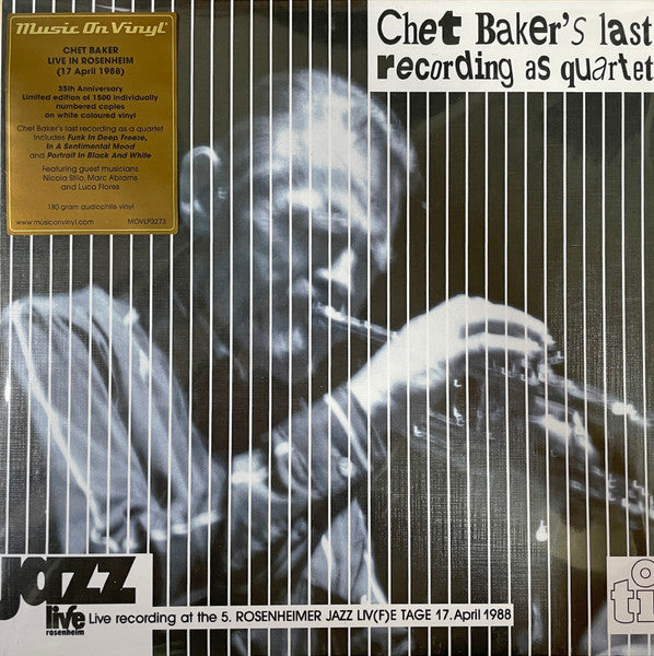 Chet Baker – Live in Rosenheim (2LP/White Vinyl/180G) 🇺🇸