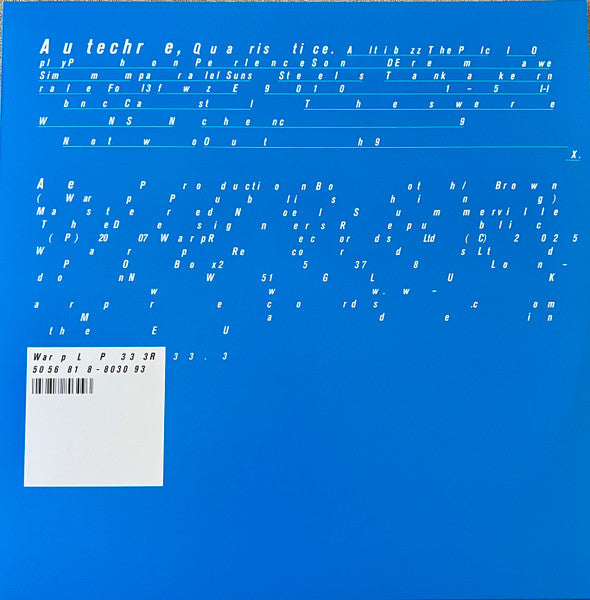 Autechre – Quaristice (2LP) 🇺🇸
