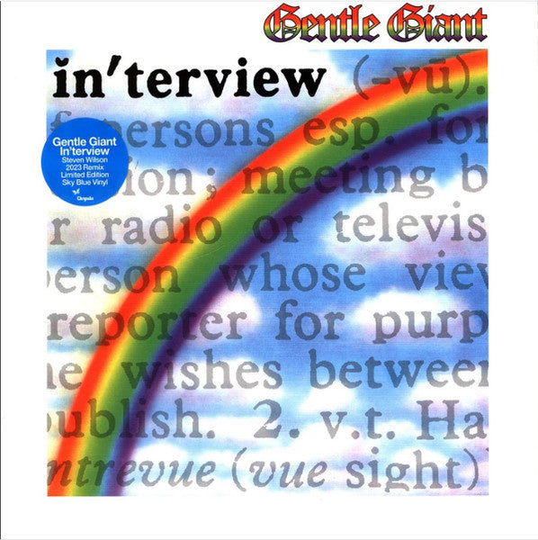 Gentle Giant – In'terview (2023 Steven Wilson Remix) (Blue Vinyl) 🇺🇸