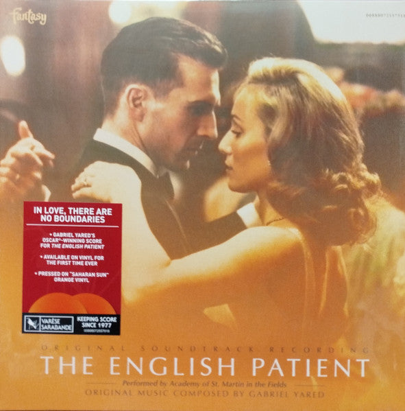 Gabriel & Academy of St. Martin in the Fields Yared – English Patient (OST) (Translucent Orange Crush Vinyl/2LP) 🇺🇸