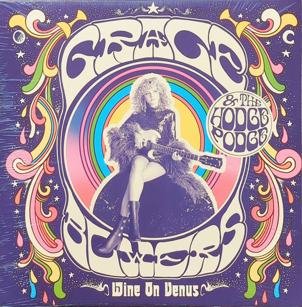 Grace & the Hodge Podge Bowers – Wine on Venus (Recycled Rainbow Tie Dye Splatter Vinyl) 🇺🇸