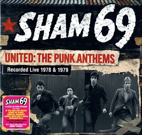 Sham 69 – United: the Punk Anthems Recorded Live 1978 & 1979 🇺🇸