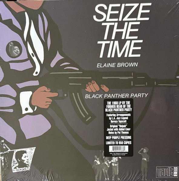 Elaine Brown & Black Panther Party – Seize The Time (Deep Purple Vinyl) 🇺🇸
