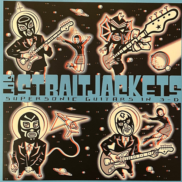 Los Straitjackets – Supersonic Guitars in 3-d (Clear with Red & Blue Swirl Vinyl) 🇺🇸