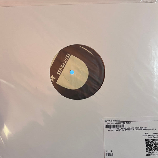 Pastor T.l. & the Youth for Christ Choir Barrett – I Shall Wear a Crown (Blessed White & Gold Vinyl/5LP) (I) 🇺🇸
