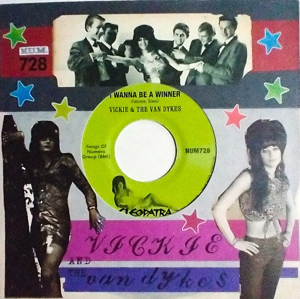 Vickie & the Van Dykes – I Wanna Be a Winner B/W Outcast (Peach & White Marble 7INCH) 🇺🇸