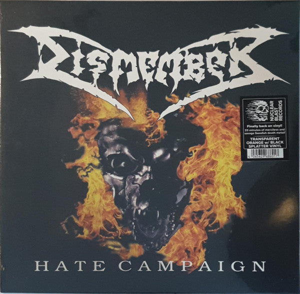 Dismember – Hate Campaign (Transparent Orange W/ Black Splatter Vinyl/Reissue) 🇺🇸