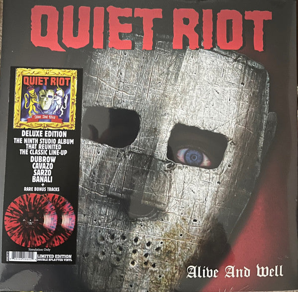 Quiet Riot – Alive & Well (Red & Black Splatter Vinyl/Deluxe/2LP) 🇺🇸