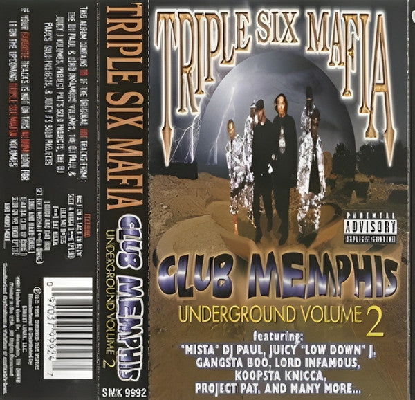 Three 6 Mafia – Club Memphis Underground Vol.2 [CD Nuevo] 💿 🇺🇸