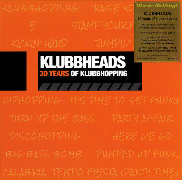 Klubbheads – 30 Years of Klubbhopping (Limited/Crystal Clear Vinyl/180G/30TH Anniversary/Numbered) 🇺🇸