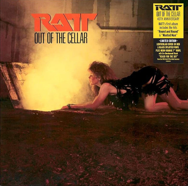 Ratt – Out of the Cellar (40TH Anniversary) (Red/Black Splatter & Neon Orange Vinyl/LP/7 Inch) 🇺🇸