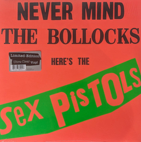Sex Pistols – Never Mind the Bollocks Here's the Sex Pistols (Clear Vinyl) (X) (Rocktober) 🇺🇸