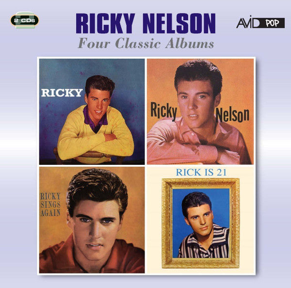 Ricky Nelson – 4 Classic Albums: Ricky / Ricky Nelson / Ricky Sings Again / Rick Is 21 [CD Nuevo] 💿 🇺🇸