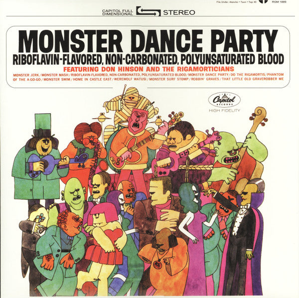 Don & the Rigamorticians Hinson – Monster Dance Party (Orange & Black Pumpkin Splatter Vinyl) 🇺🇸