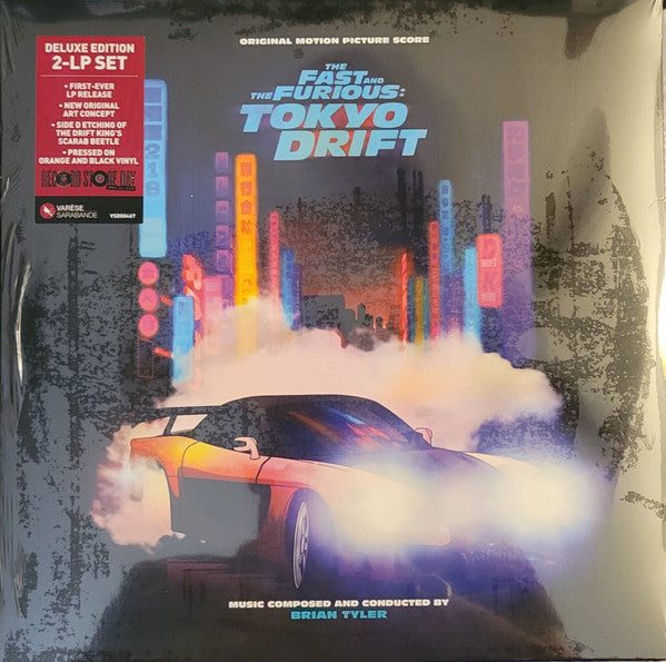 Brian Tyler – Fast & the Furious: Tokyo Drift (Original Score) (2LP/Orange & Black Vinyl/Side D Stencil) (RSD) 🇺🇸