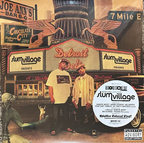 Slum Village – Detroit Deli (A Taste of Detroit) (Clear/orange/green Splatter Vinyl) (RSD) 🇺🇸