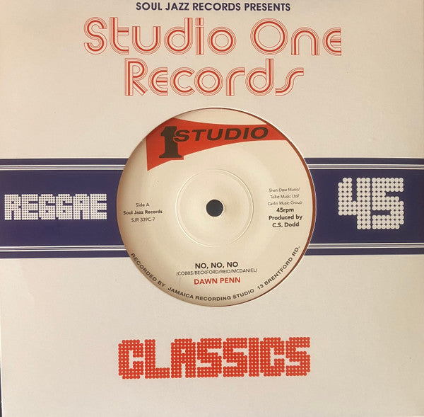 Dawn & Jackie Mittoo Penn – No No No/ghetto Organ (Orange Vinyl) 🇺🇸