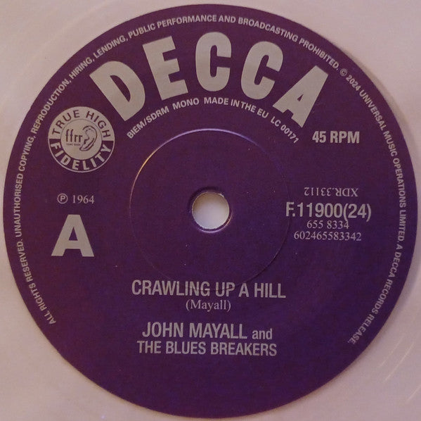 John & the Bluesbreakers Mayall – Crawling up the Hill (EP) 🇺🇸