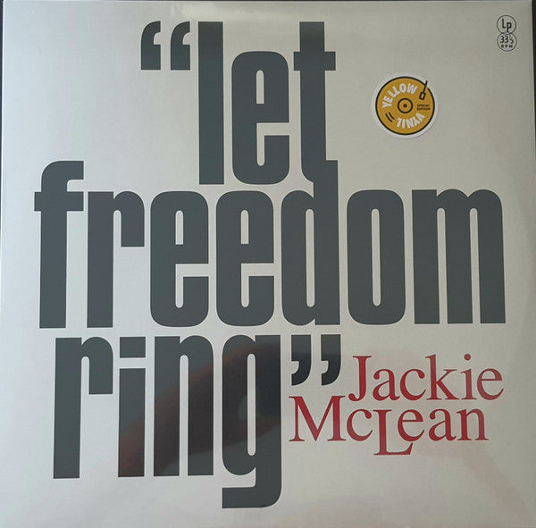Jackie McLean – Let Freedom Ring (Yellow Vinyl) 🇺🇸