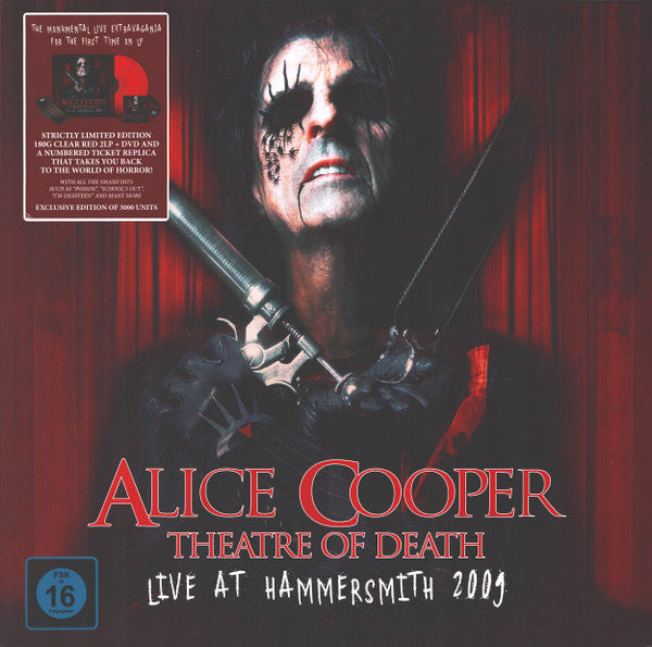 Alice Cooper – Theatre of Death - Live at Hammersmith 2009 (Red Vinyl/2LP/DVD/Numbered Ticket) 🇺🇸